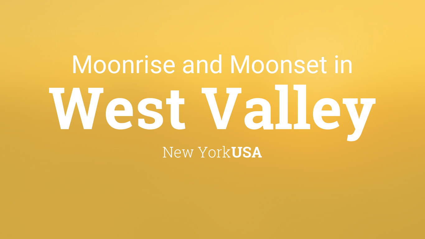 Moonrise, Moonset, and Moon Phase in West Valley, July 2024