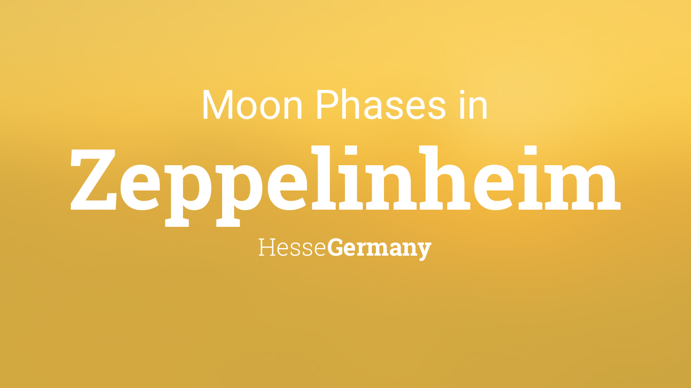 Moon Phases 2024 Lunar Calendar for Zeppelinheim, Hesse, Germany