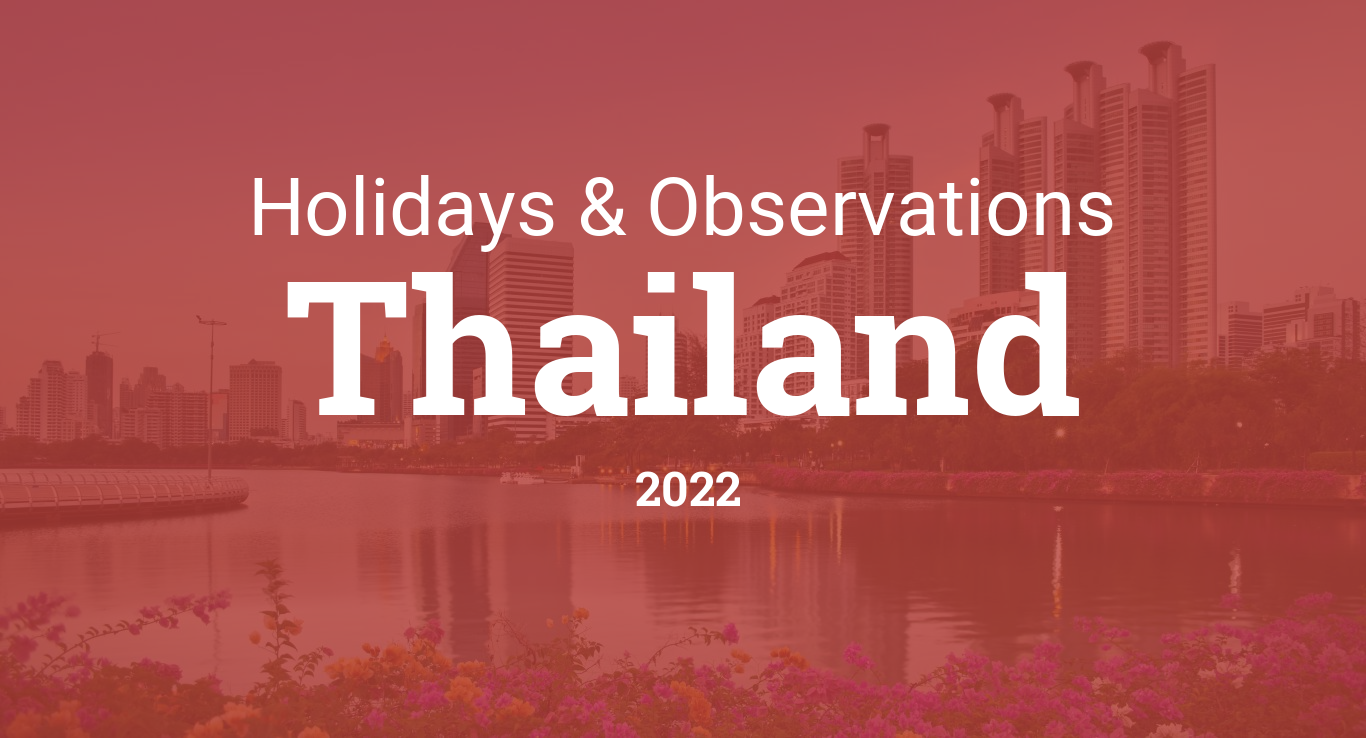 Holidays and observances in Thailand in 2022