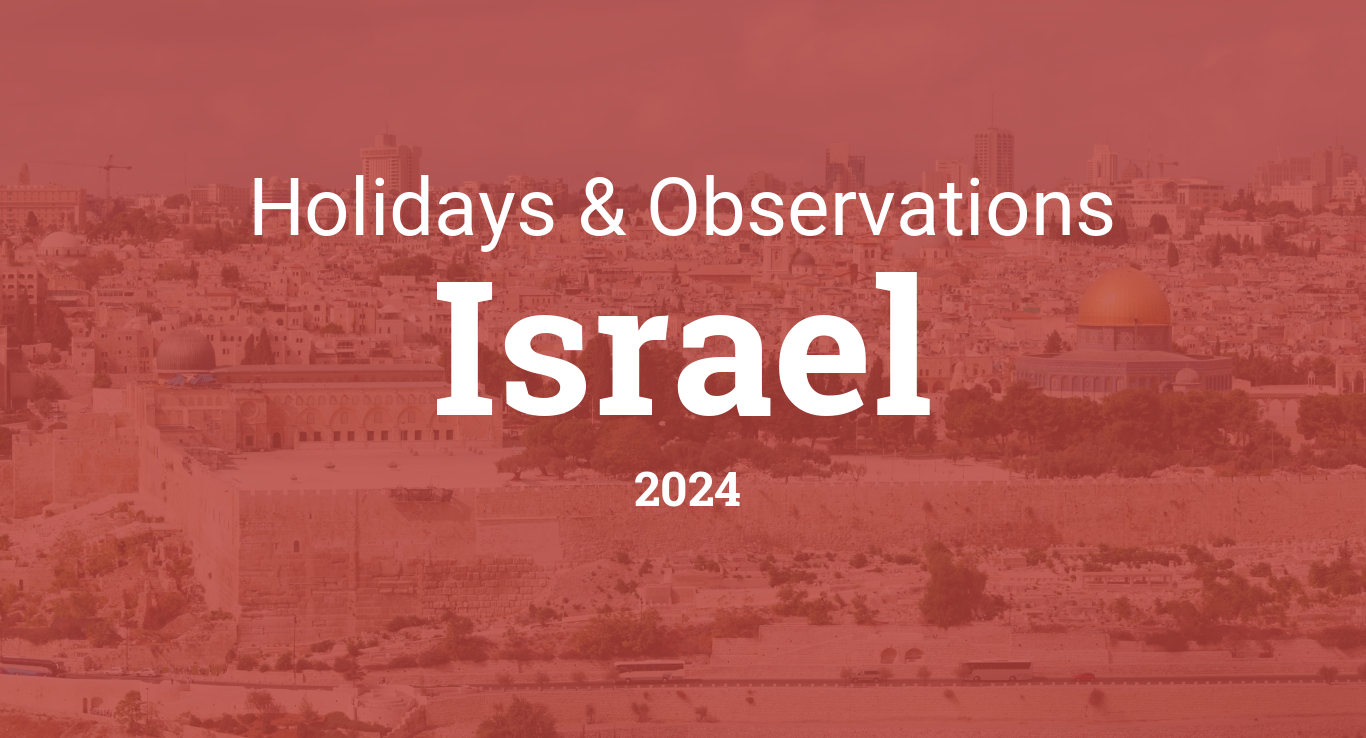 Holidays and Observances in Israel in 2024