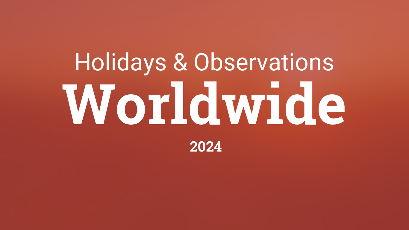 International Holidays in 2024