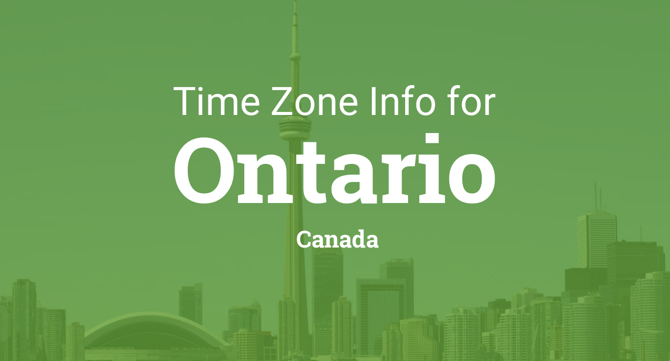 Time Zones in Ontario, Canada
