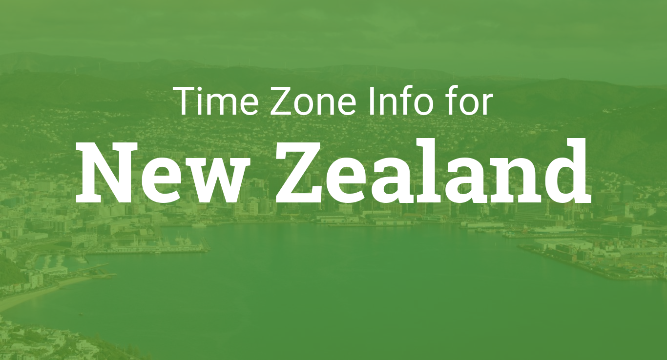 Time Zones In New Zealand - 