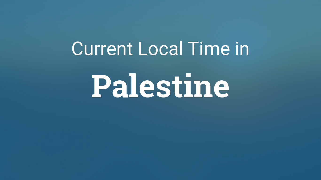 Time in Palestine