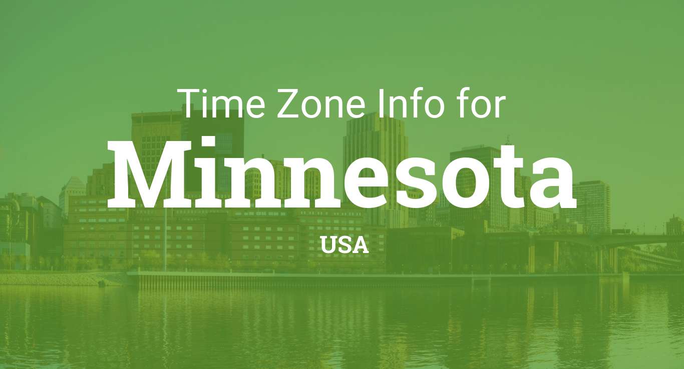 Time Zones in Minnesota, United States
