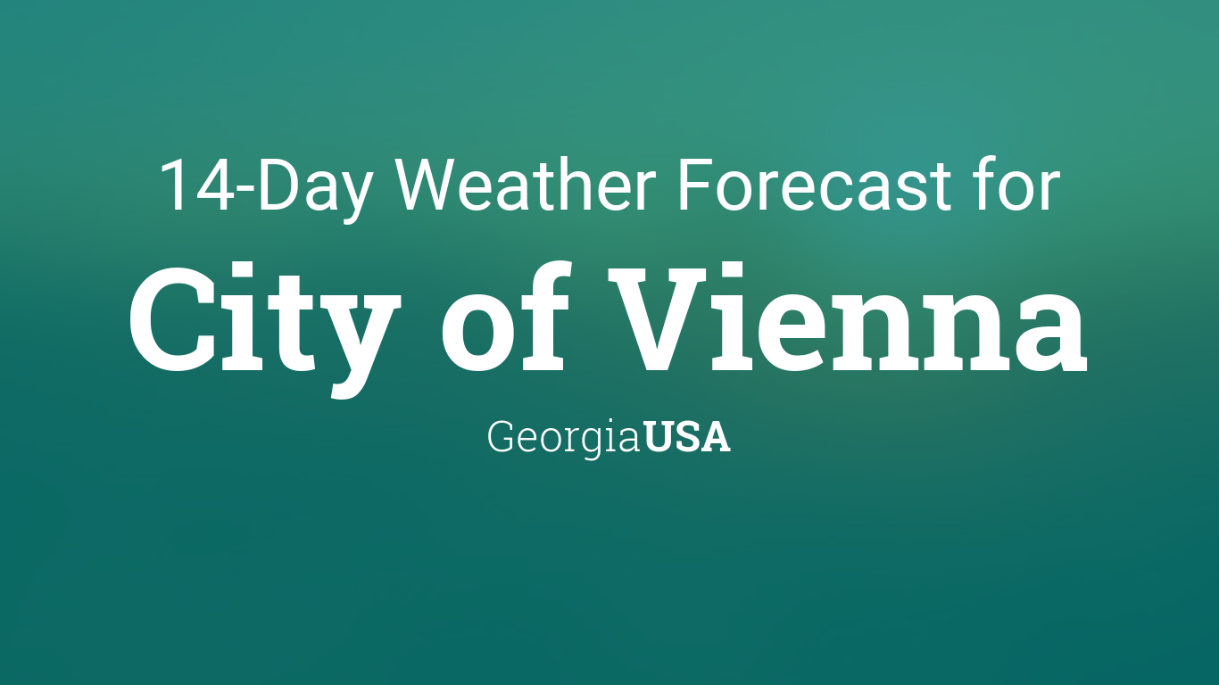 City of Vienna, Georgia, USA 14 day weather forecast