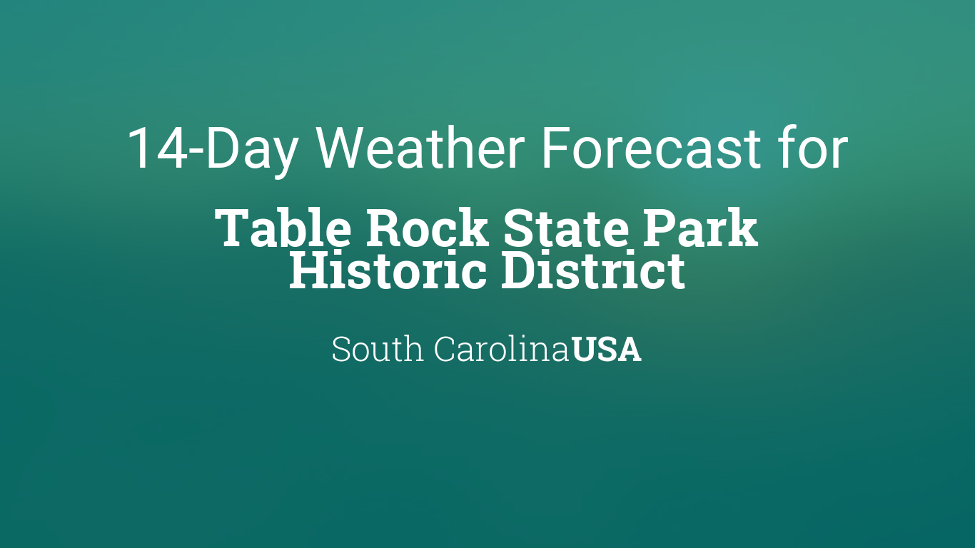 South Carolina Usa 14 Day Weather Forecast