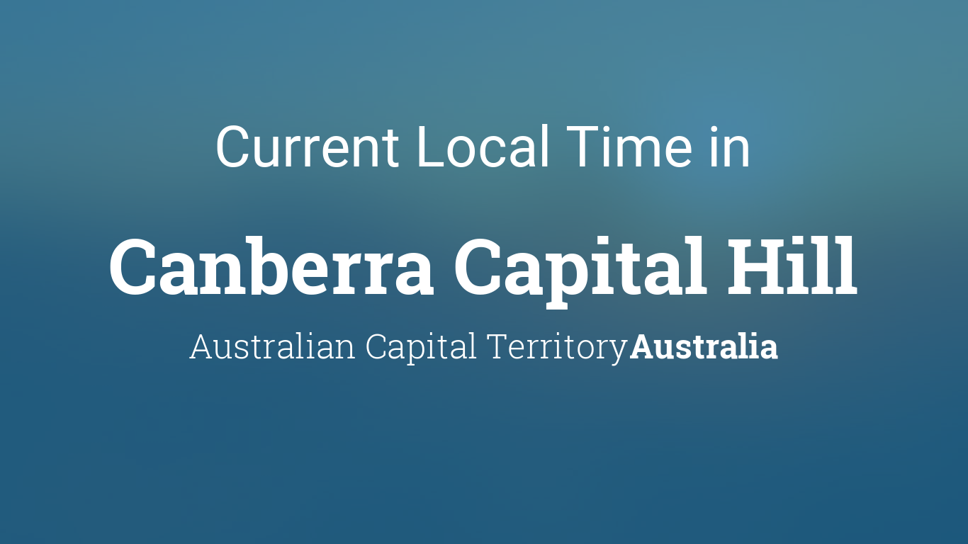 Time in canberra