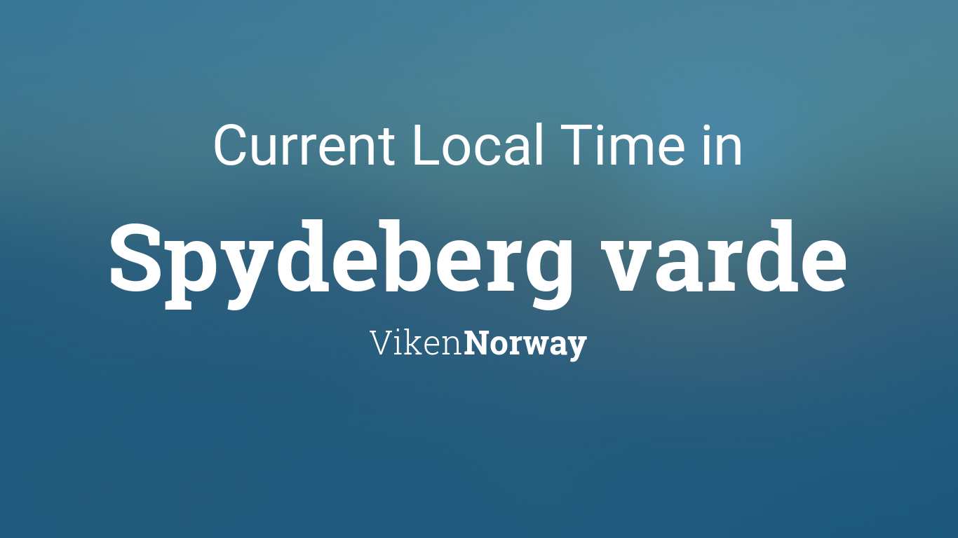 Current Local Time in Norway