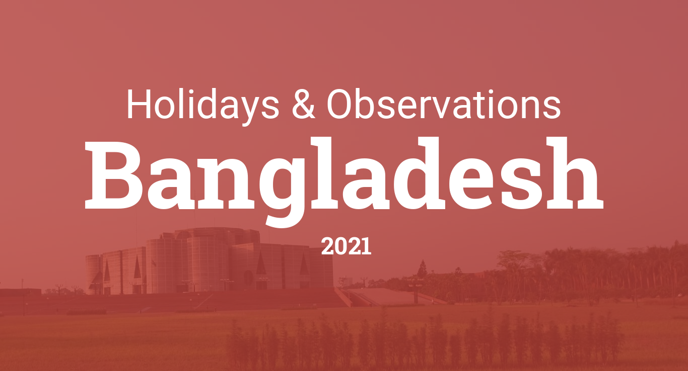 Holidays and observances in Bangladesh in 2021