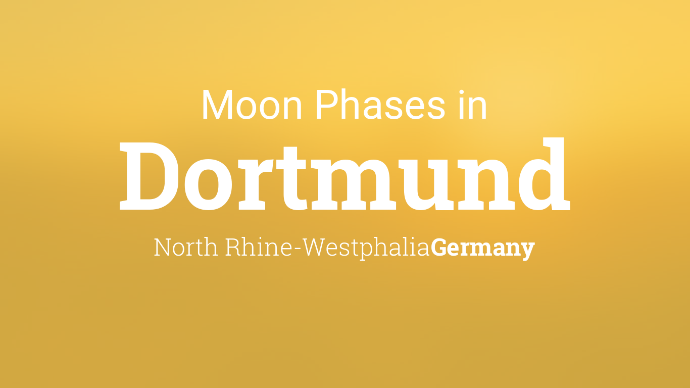 Moon Phases 2024 – Lunar Calendar for Dortmund, North Rhine-Westphalia ...