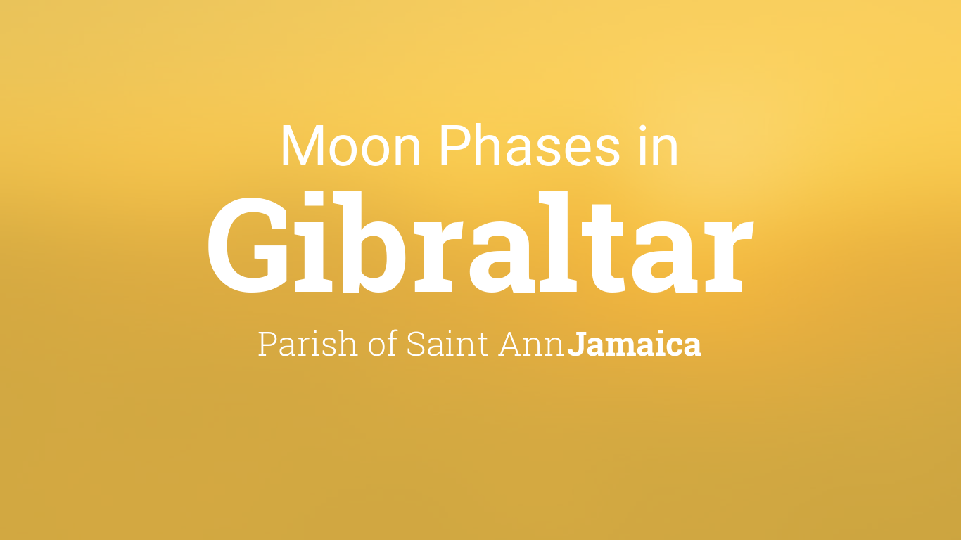 Moon Phases 2023 Lunar Calendar for Gibraltar Parish of Saint Ann