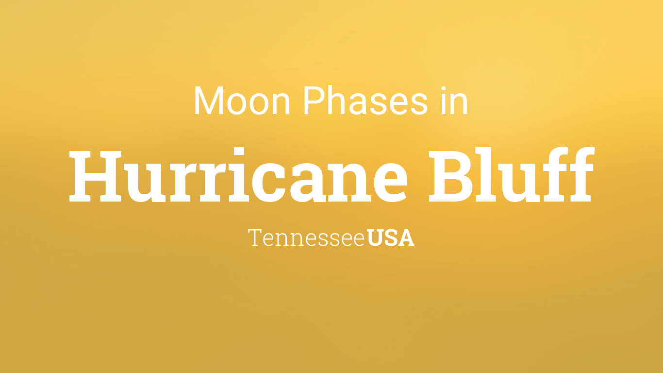 Moon Phases 2024 – Lunar Calendar for Hurricane Bluff, Tennessee, USA