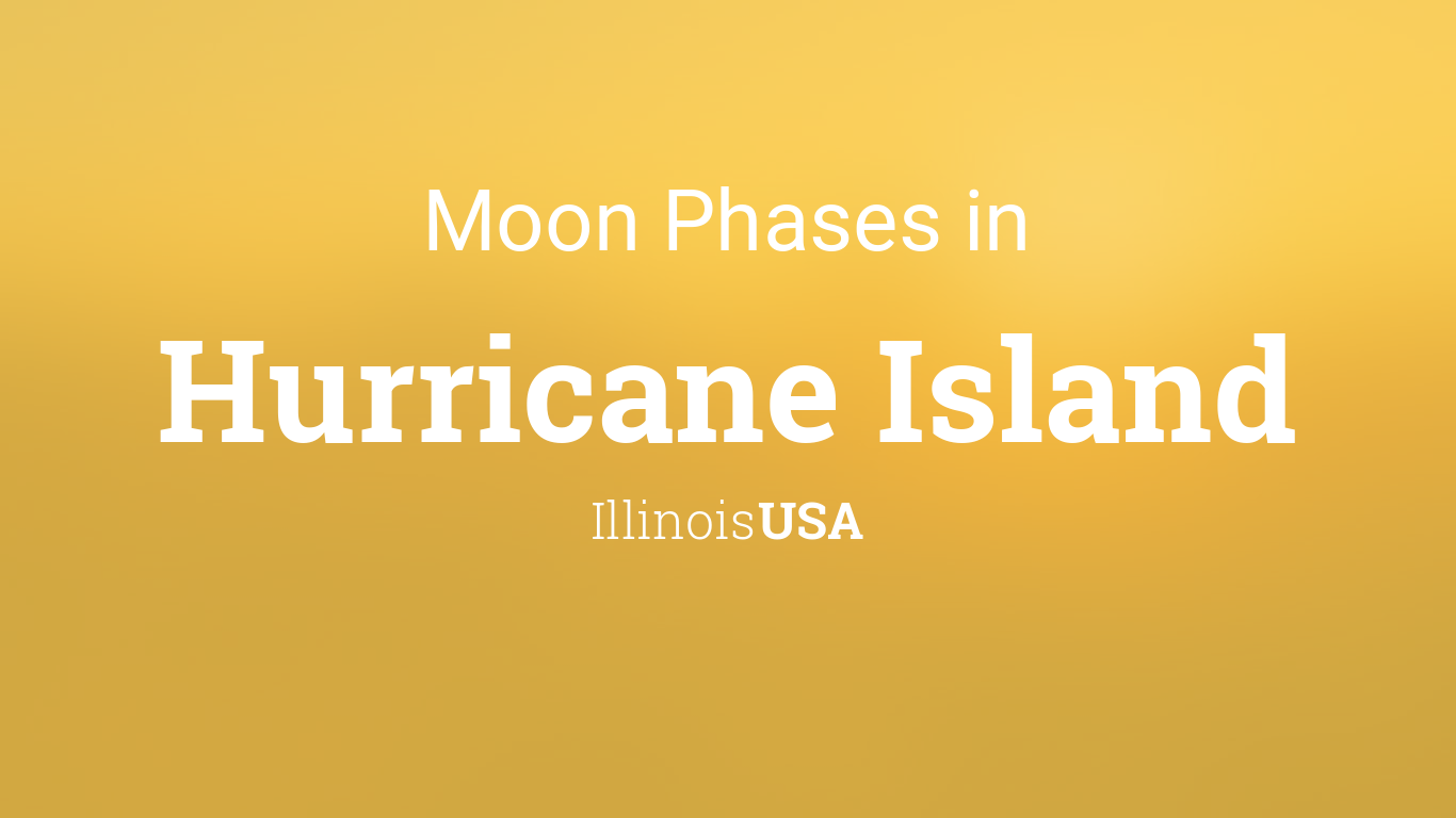 Moon Phases 2024 – Lunar Calendar for Hurricane Island, Illinois, USA