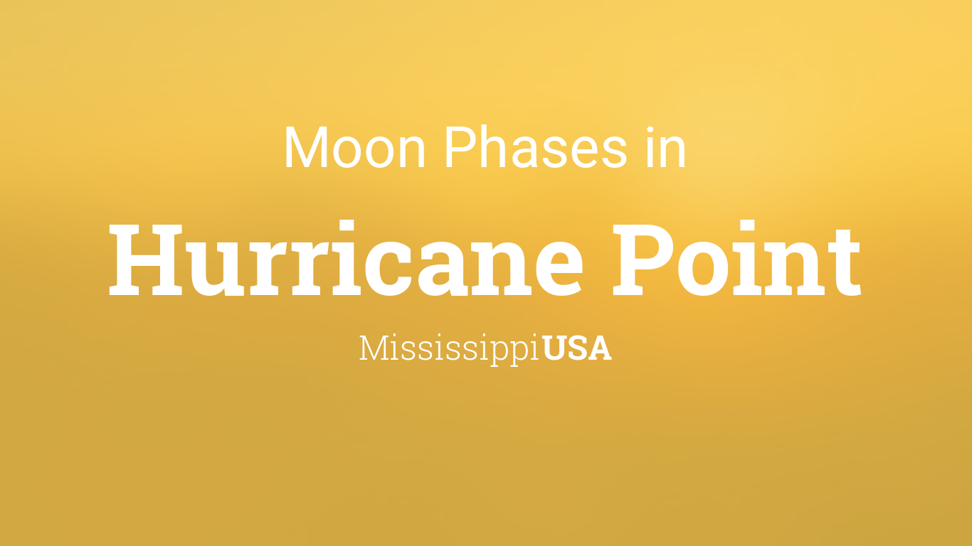 Moon Phases 2024 – Lunar Calendar for Hurricane Point, Mississippi, USA
