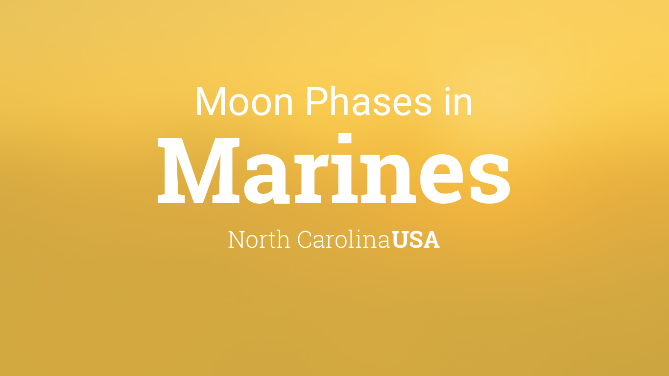 Moon Phases 2024 – Lunar Calendar for Marines, North Carolina, USA