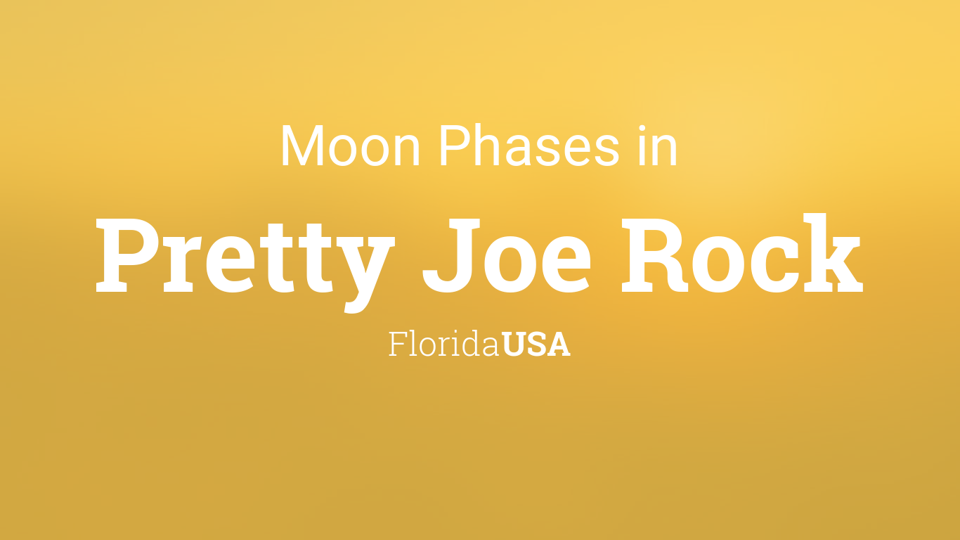 Florida Moon Calendar 2022 Moon Phases 2022 – Lunar Calendar For Pretty Joe Rock, Florida, Usa