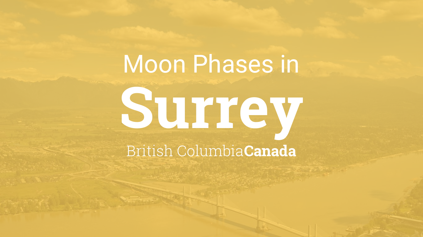 Moon Phases 2021 - Lunar Calendar for Surrey, British ...