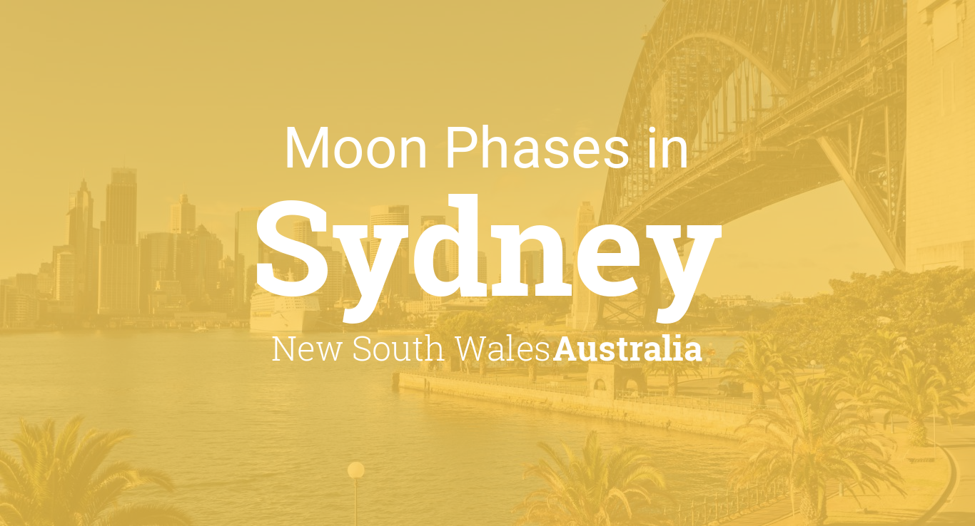 Moon Phases 2020 Lunar Calendar For Sydney New South Wales