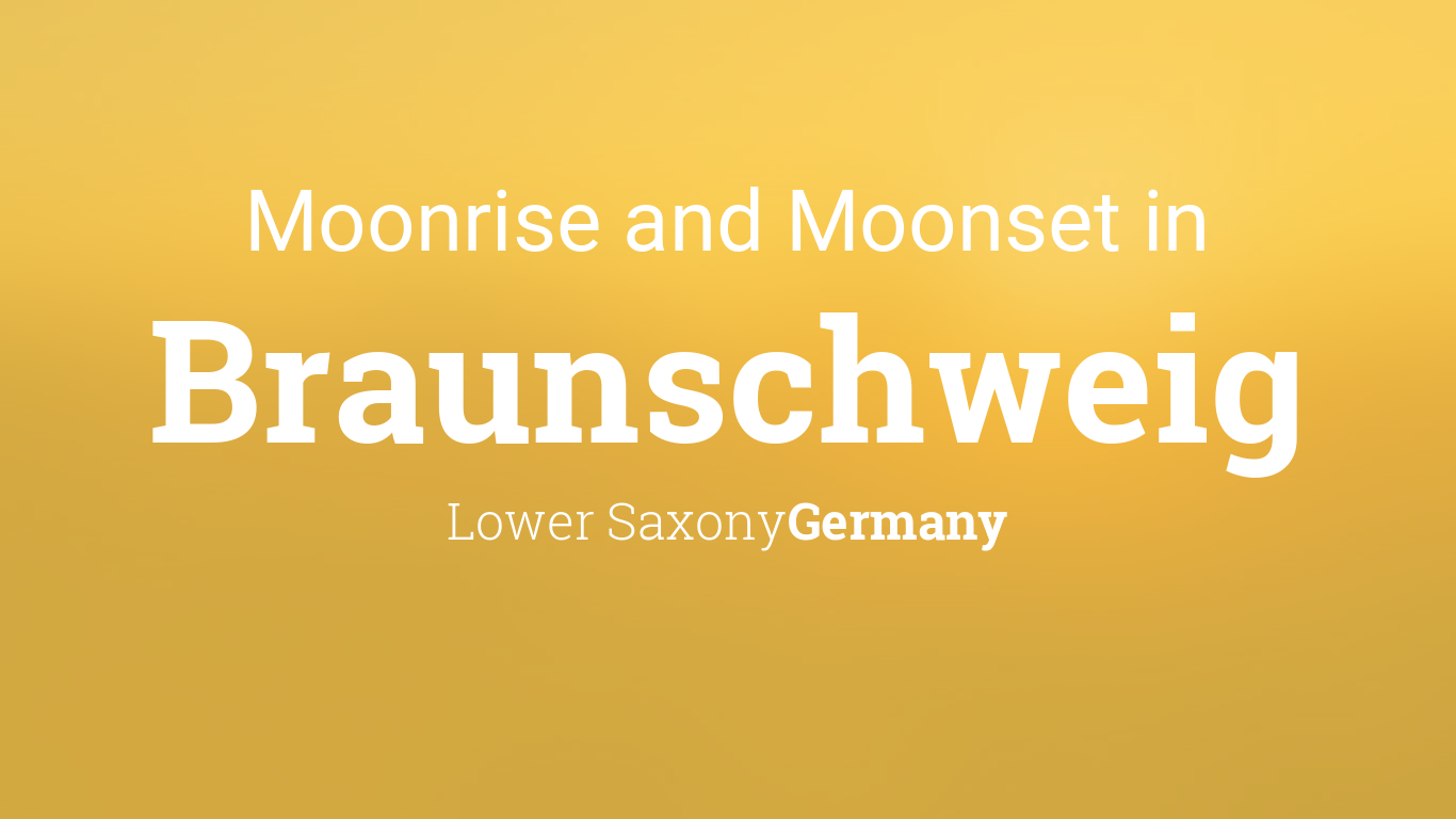 Moonrise, Moonset, and Moon Phase in Braunschweig