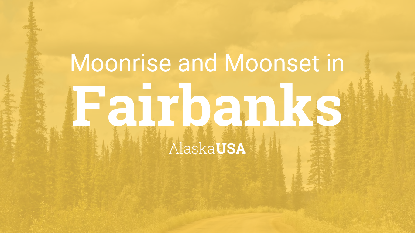 Moonrise, Moonset, and Moon Phase in Fairbanks, October 2020