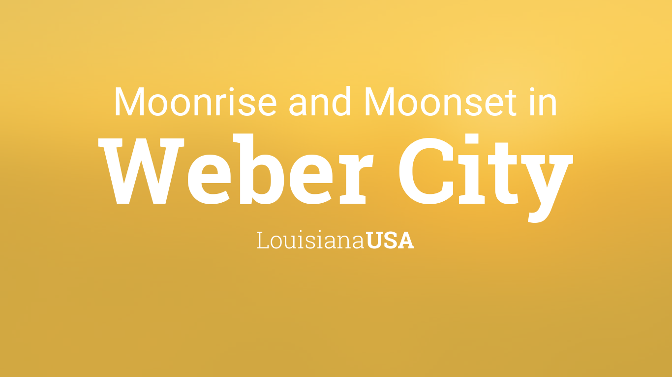 Moonrise, Moonset, and Moon Phase in Weber City