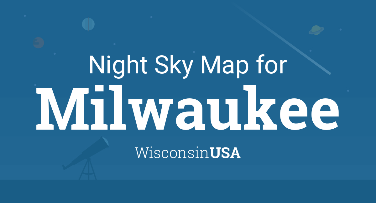 Night Sky Map Planets Visible Tonight In Milwaukee