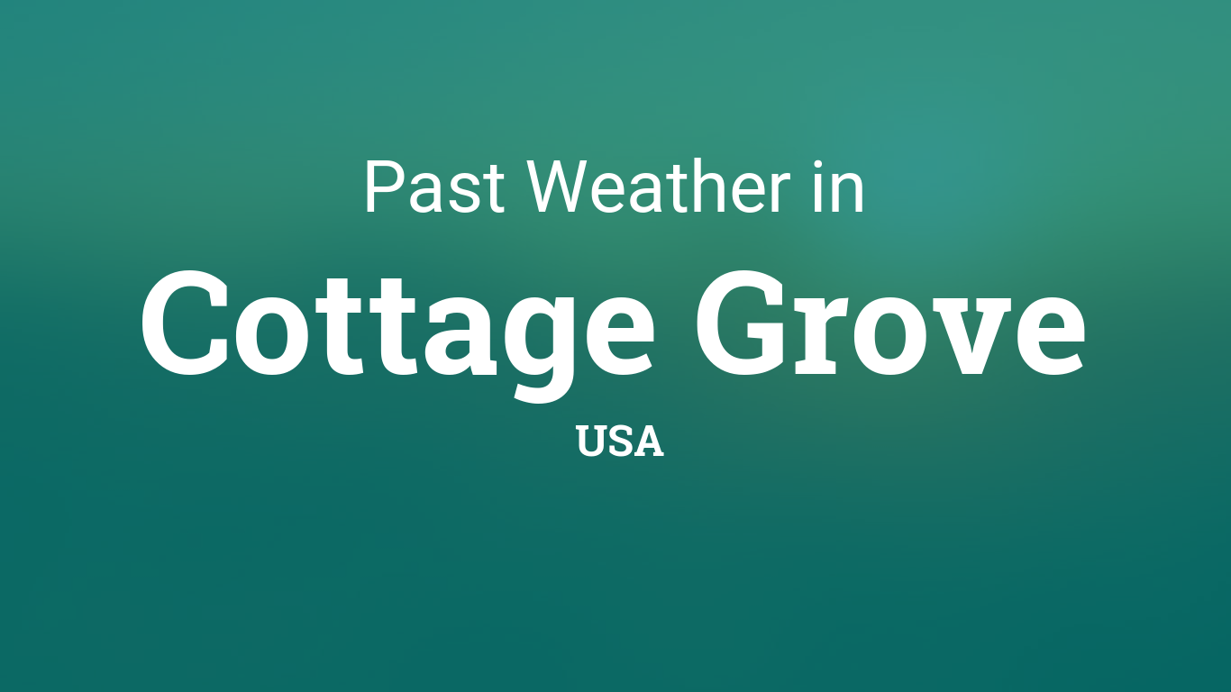 Weather cottage grove or