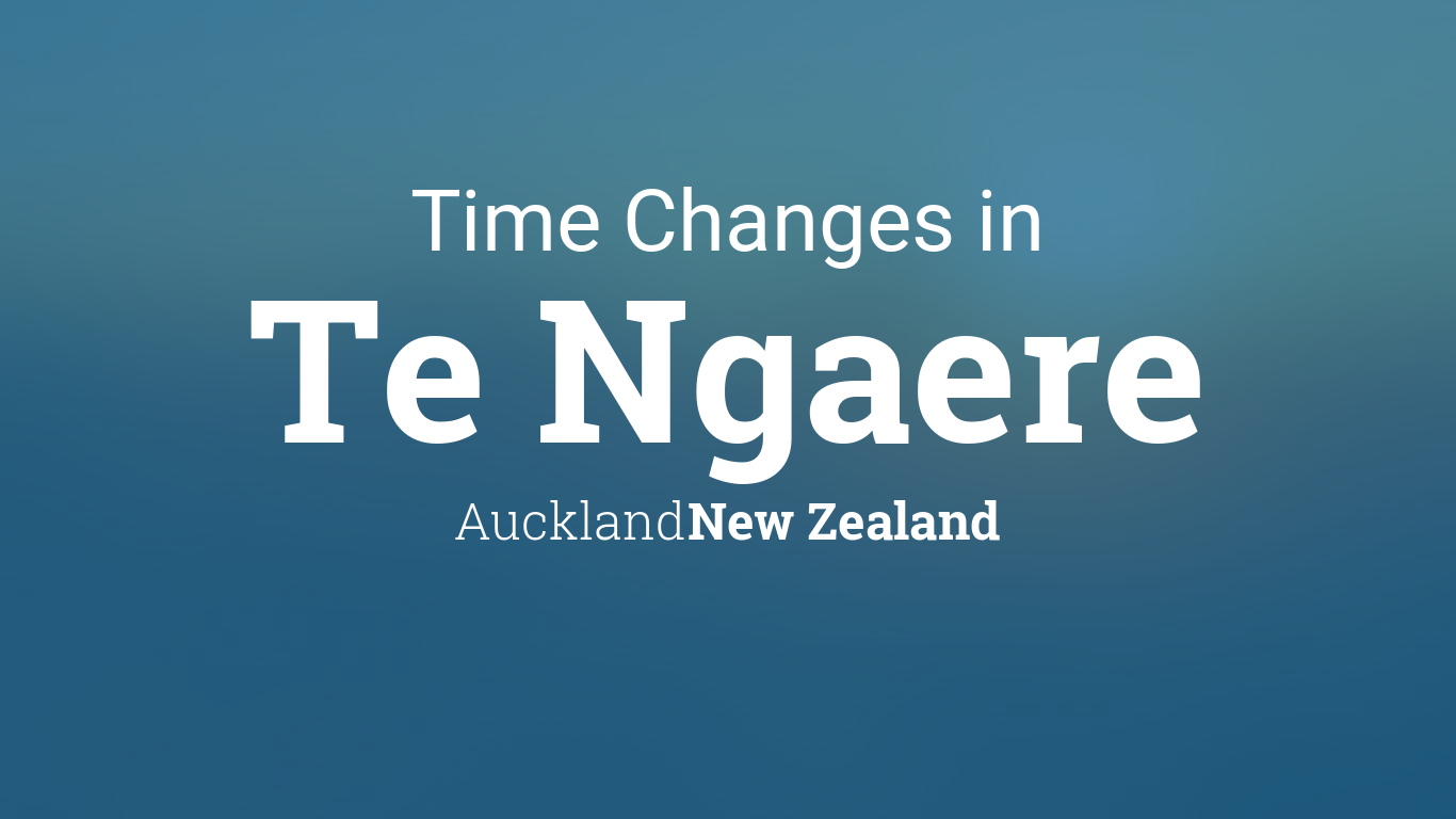 Daylight Saving Time Changes 2014 in Te Ngaere, New Zealand