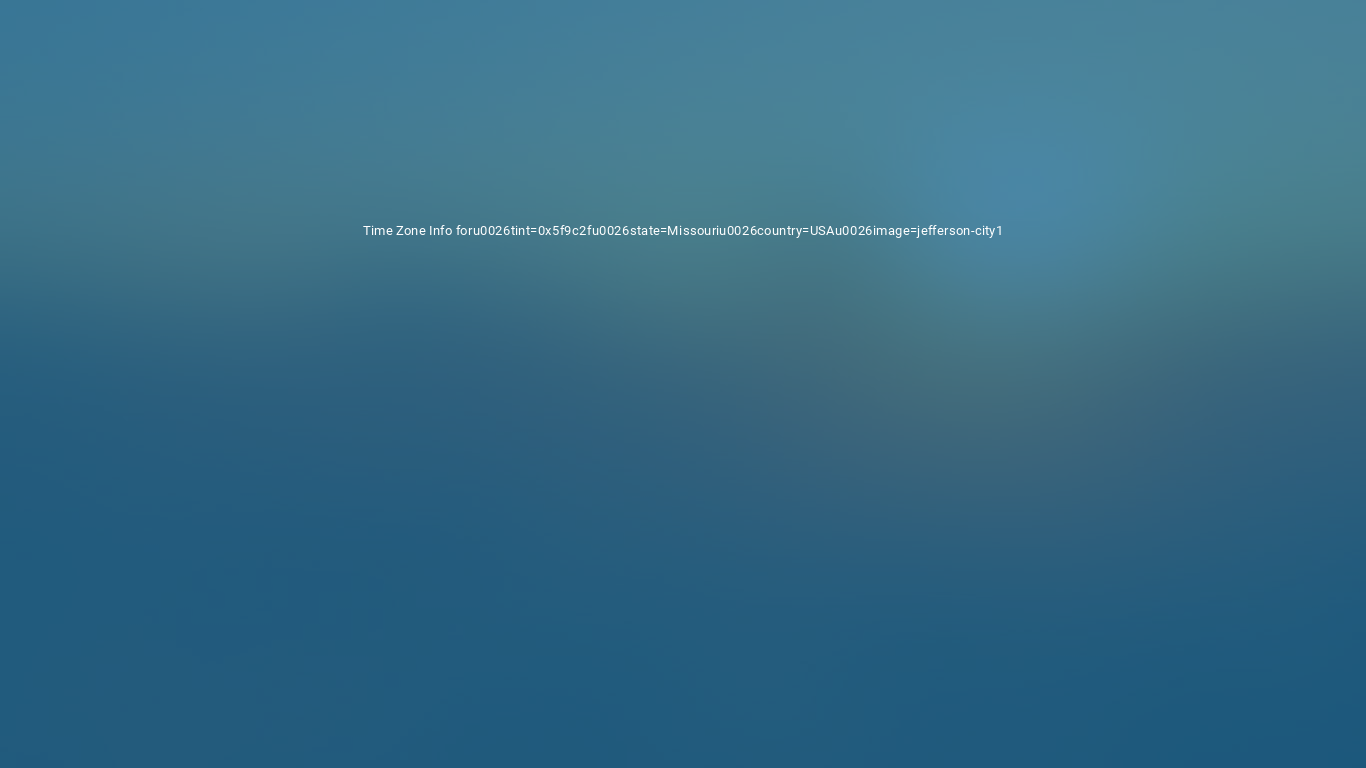 Time Zones in Missouri, United States