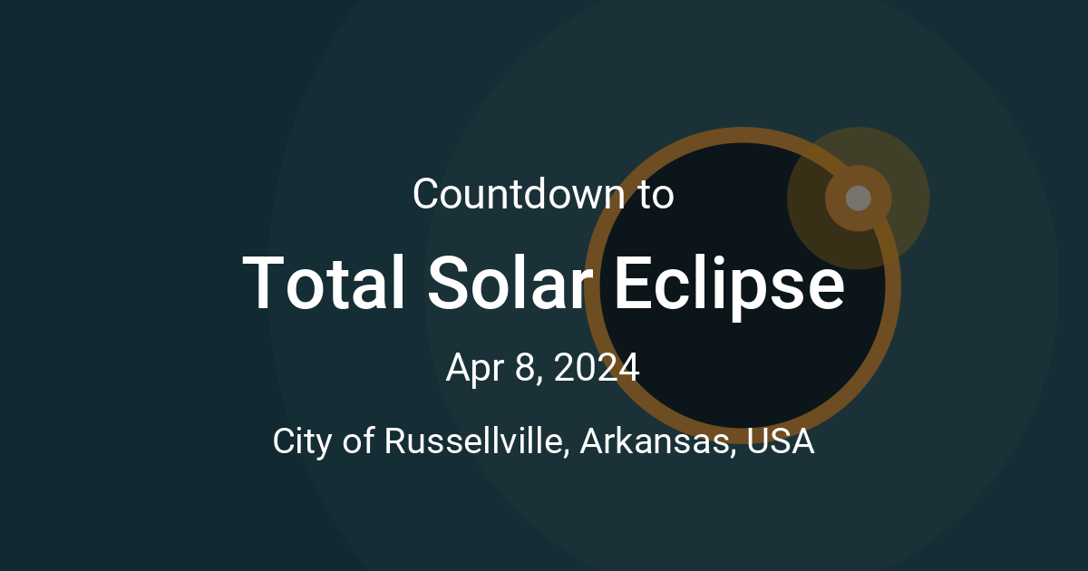 Total Solar Eclipse Countdown Countdown to Apr 8, 2024 123308 pm in