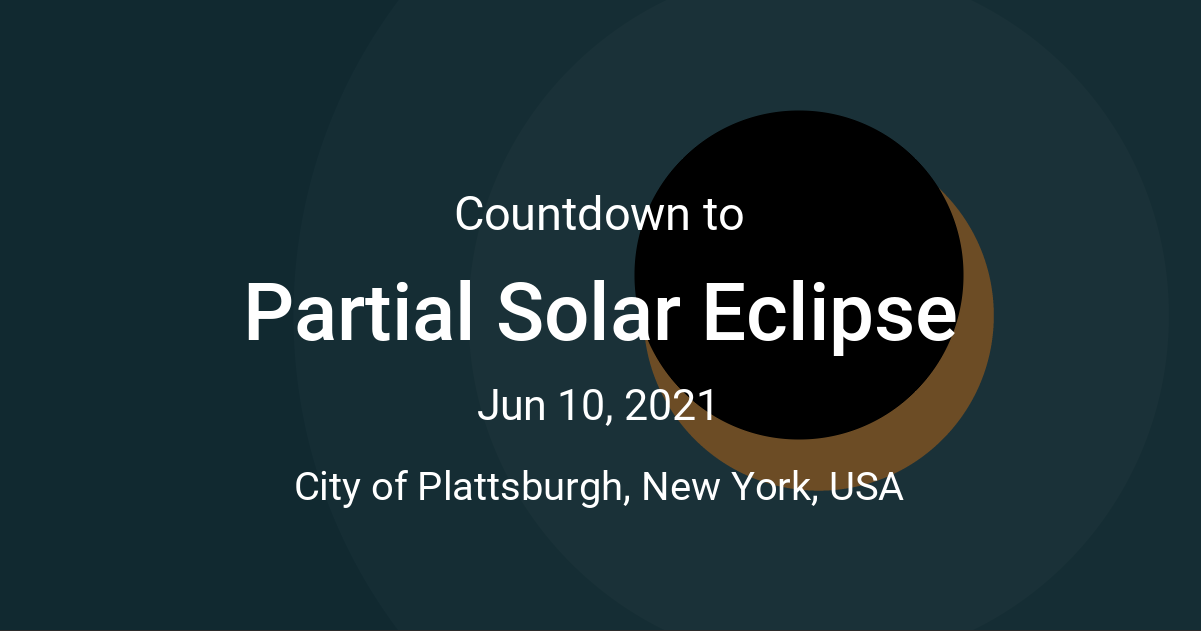 Partial Solar Eclipse Countdown Time since Jun 10, 2021 44217 am