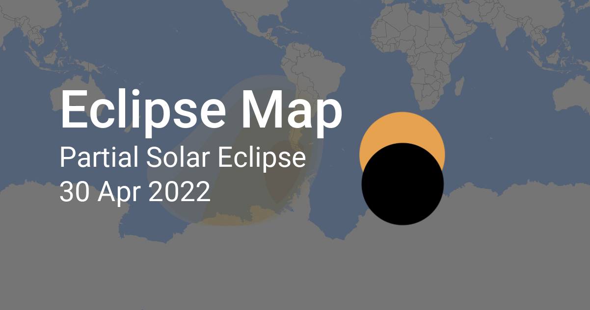 Eclipse Path of Partial Solar Eclipse on 30 April 2022