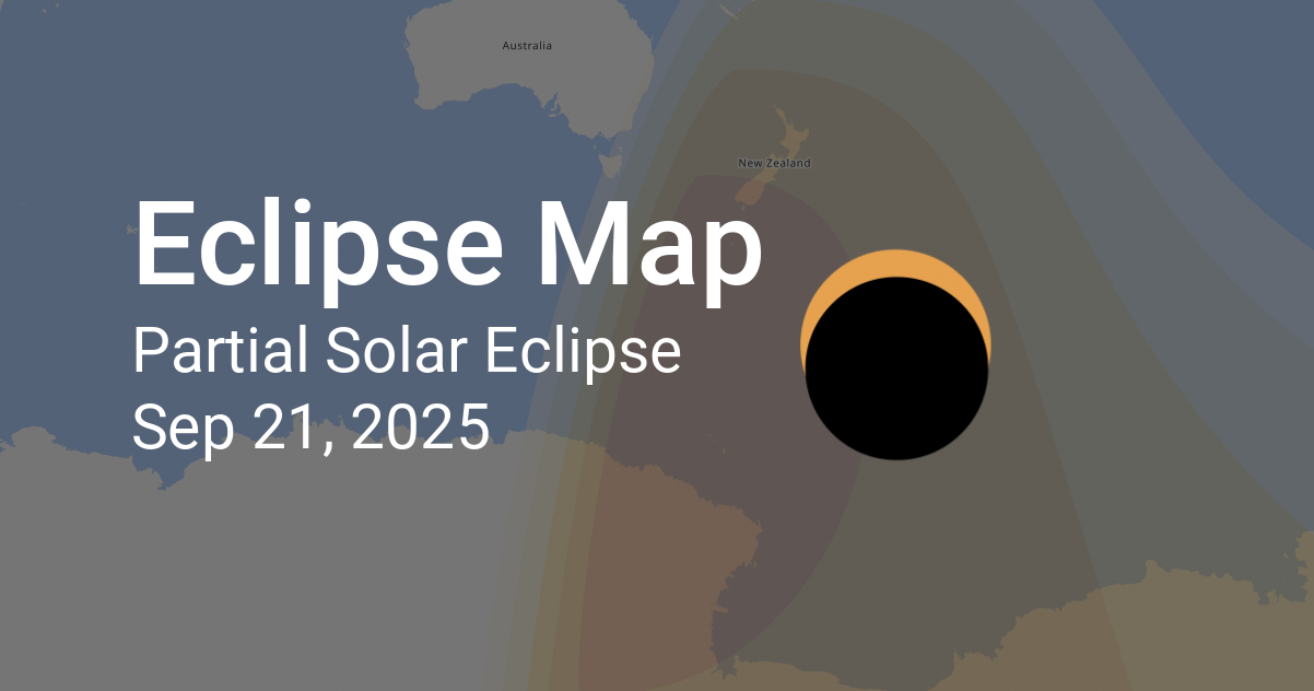 Partial Solar Eclipse on September 21, 2025: Path Map and Times