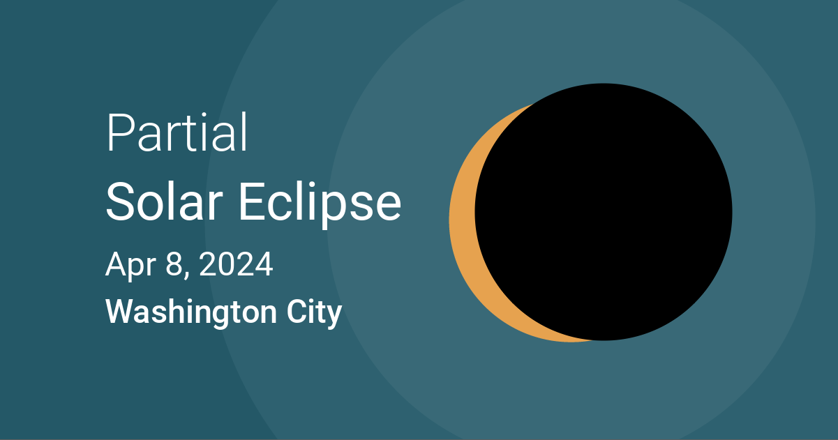 Eclipses visible in Washington City, District of Columbia, USA Apr 8