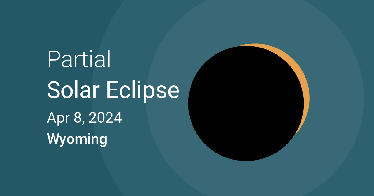 Eclipses visible in Wyoming, Illinois, USA Apr 8, 2024 Solar Eclipse