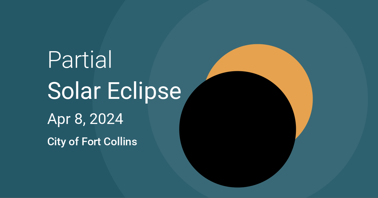 Eclipses visible in City of Fort Collins, Colorado, USA Apr 8, 2024