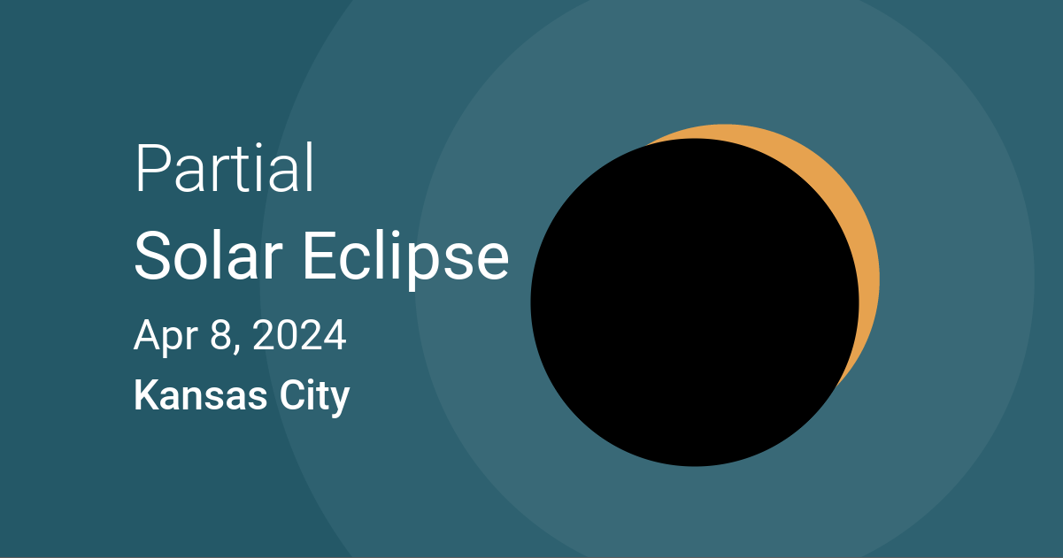 Eclipses visible in Kansas City, Missouri, USA Apr 8, 2024 Solar Eclipse