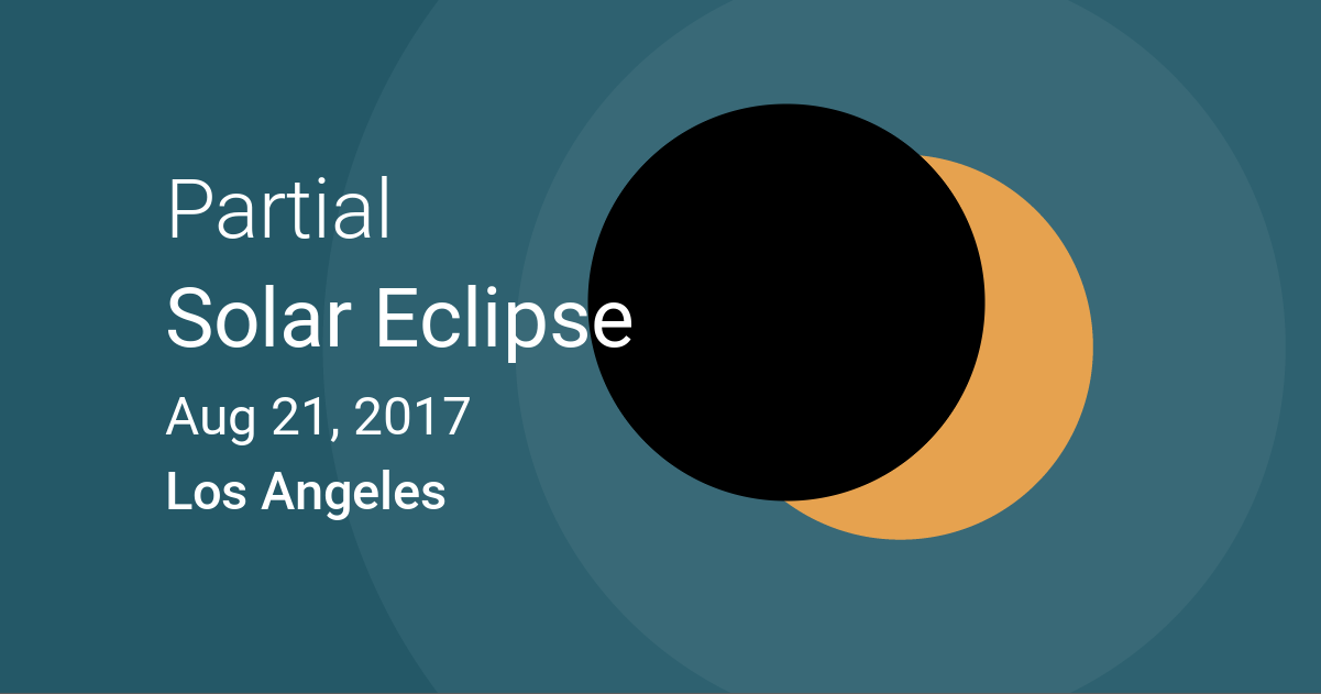 Eclipses visible in Los Angeles, California, USA