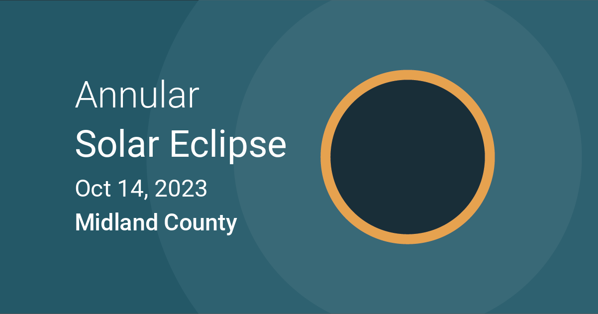Eclipses visible in Midland County, Texas, USA