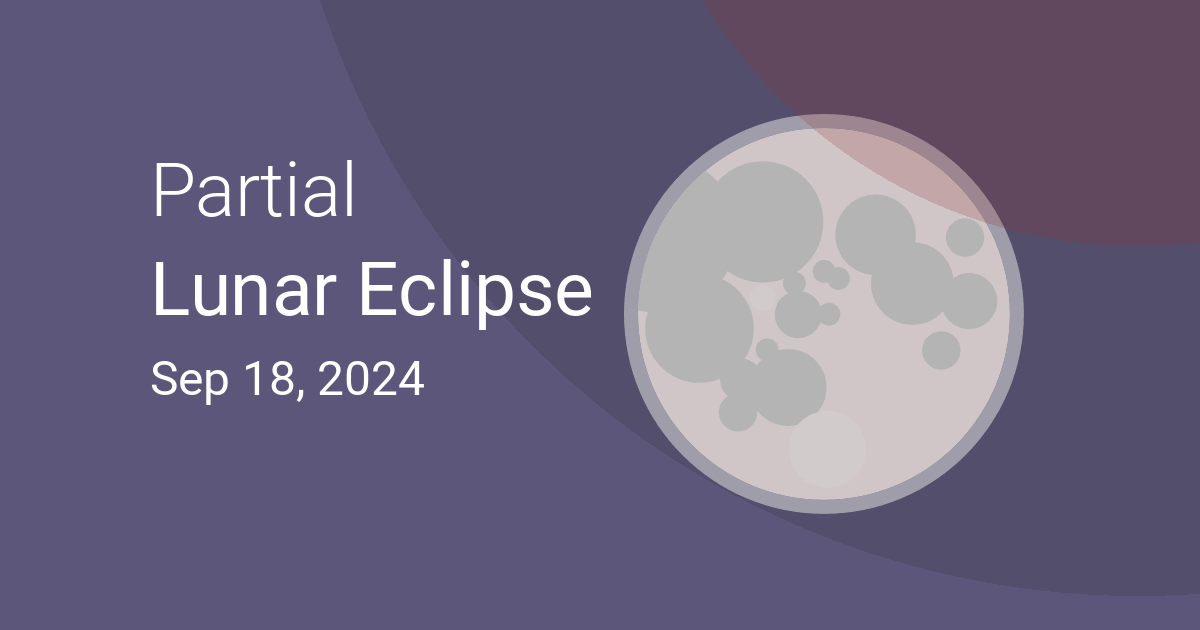 Partial Lunar Eclipse on September 1718, 2024 Where and When to See