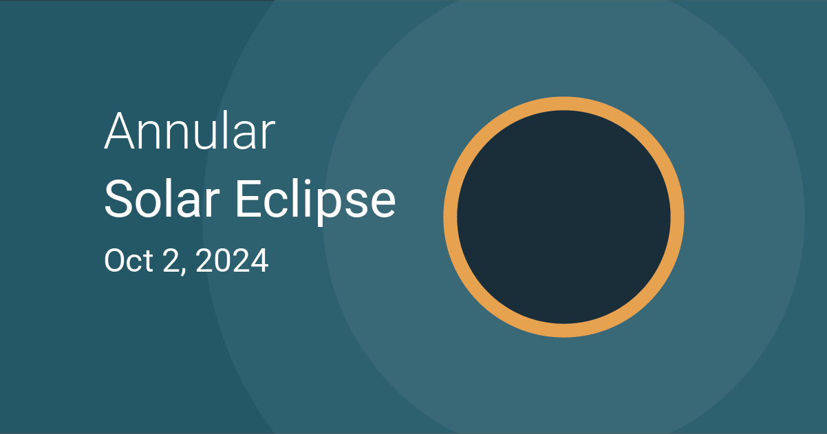 Annular Solar Eclipse on October 2, 2024