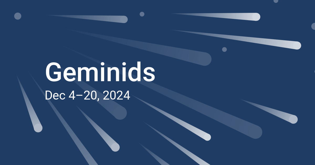 Geminids Meteor Shower 2024