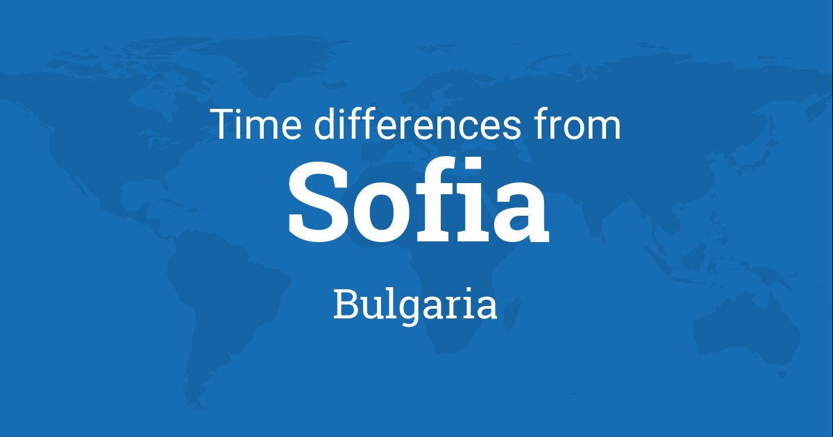 Time Difference between Bulgaria the World