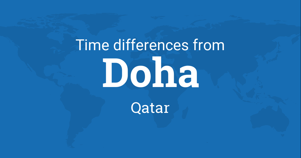 Time difference between Doha, Qatar and the world