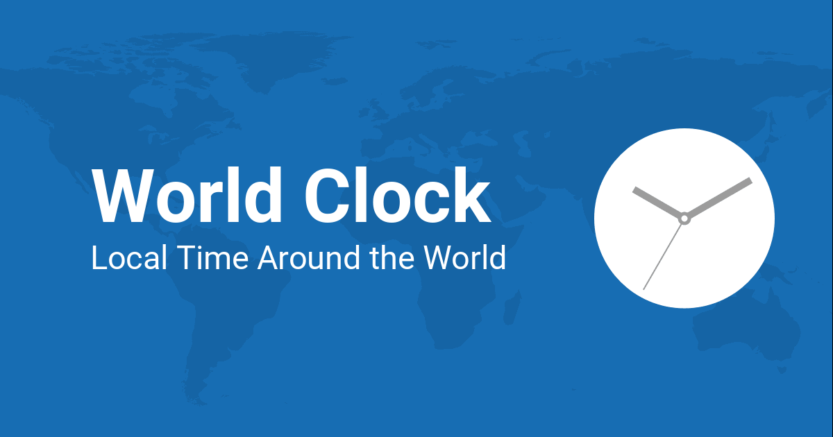 prieel handelaar oneerlijk The World Clock — Worldwide